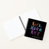 Modern Let's Make Art Sketchbook voor kunstenaars Notitieboek (Binnen)