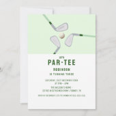 Modern Let's Par-t-shirt golfverjaardag Kaart (Voorkant)