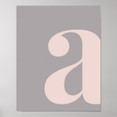 Modern Letter A-Poster Poster (Voorkant)