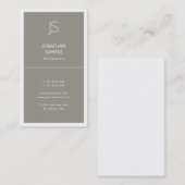 Modern Letter Elegant Eenvoudige Sjabloon Professi Visitekaartje (Voorkant / Achterkant)