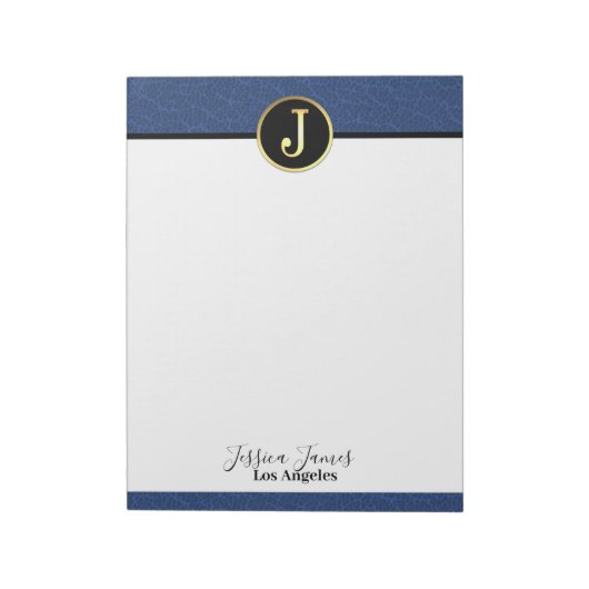 Modern Letter J Notitieblok (Linkerzijde)
