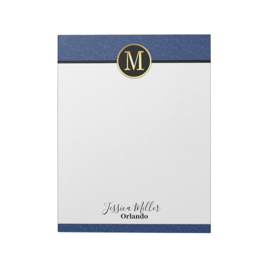 Modern Letter M-Notitieblok Notitieblok (Linkerzijde)