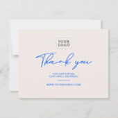 Modern Lettering Business Package Dank u Bedankkaart (Voorkant)