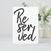 Modern lettertype gereserveerde grafische typograf kaart (Staand voorkant)