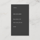 Modern lettertype visitekaartje (Achterkant)