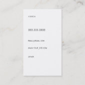 Modern lettertype visitekaartje (Achterkant)