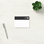 Modern lettertypedesign | Zwart & Wit Post-it® Notes (Kantoor)