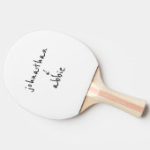 Modern lettertypesubbel pingpongpeddel tafeltennisbatje (Zijkant)