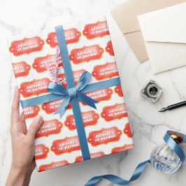 Modern Leuk Circus Carnaval Eerste Verjaardag Cadeaupapier