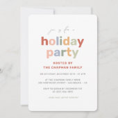 Modern leuk en kleurrijk kerstfeest kaart (Voorkant)