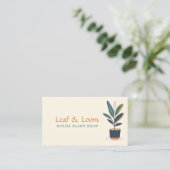 Modern leuk huis Plant Shop fun simpel Visitekaartje (Staand voorkant)