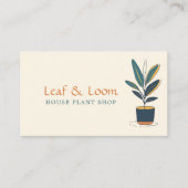 Modern leuk huis Plant Shop fun simpel Visitekaartje (Voorkant)