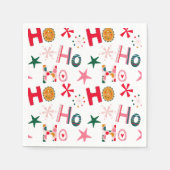 Modern Leuk Kleurrijk Kerstfeest Servet (Voorkant)