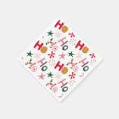 Modern Leuk Kleurrijk Kerstfeest Servet (Hoek)
