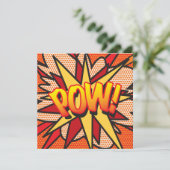 Modern Leuk Kleurrijk Stripboek POW Kaart (Staand voorkant)