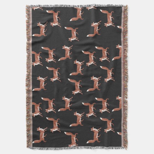Modern  Leuk Rood Vos Patroon Deken (Voorkant Verticaal)
