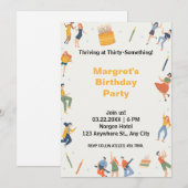 Modern leuk verjaardagsfeest (Voorkant / Achterkant)