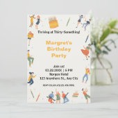 Modern leuk verjaardagsfeest (Staand voorkant)