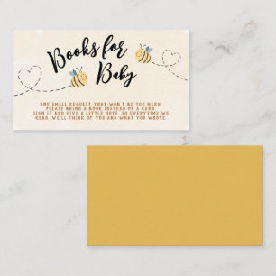 Modern Leuke Bijenboeken voor Baby shower Informatiekaartje