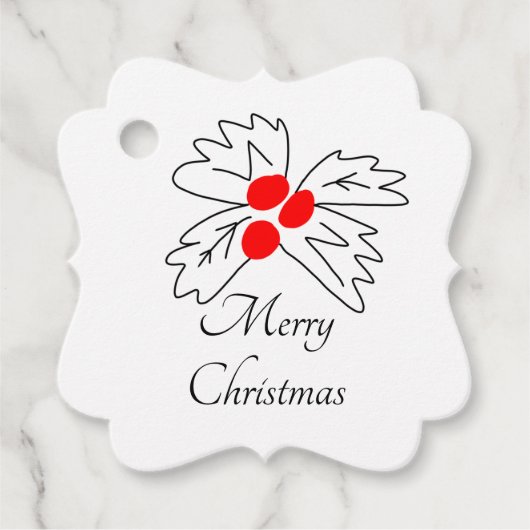 MODERN LEUKE KERSTKLOKKEN FEESTGESCHENK LABELS (Voorkant)