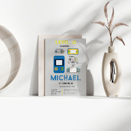 Modern level 10 Video Game Birthday Party  Kaart