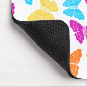 Modern Levendig Regenboog Vlinder Cute Patroon  Muismat (Hoek)