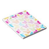 Modern Levendig Regenboog Vlinder Cute Patroon Notitieblok (Schuin)