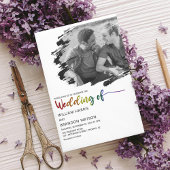Modern LGBT Photo Weddenschap Kaart