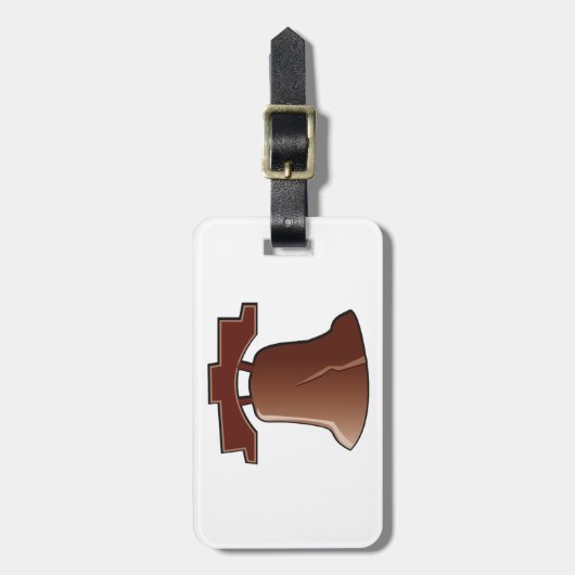 Modern Liberty Bell Patriottisch Philadelphia Icon Bagagelabel (Voorkant verticaal)