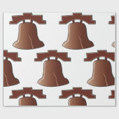 Modern Liberty Bell Patriottisch Philadelphia Icon Cadeaupapier (Vlak)