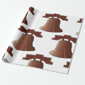 Modern Liberty Bell Patriottisch Philadelphia Icon Cadeaupapier (Uitgerold)