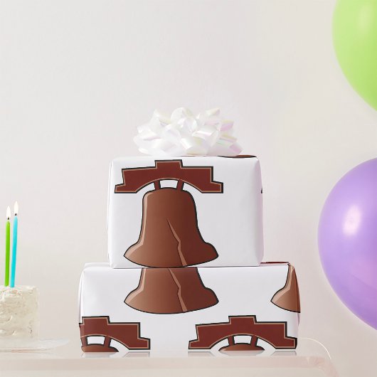 Modern Liberty Bell Patriottisch Philadelphia Icon Cadeaupapier