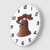 Modern Liberty Bell Patriottisch Philadelphia Icon Grote Klok (Hoek)