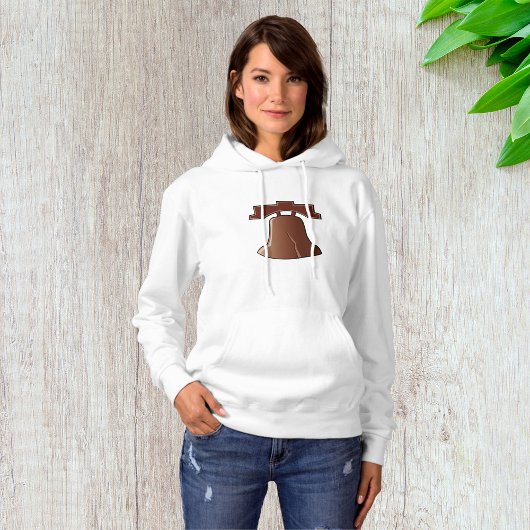 Modern Liberty Bell Patriottisch Philadelphia Icon Hoodie