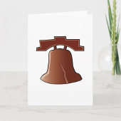 Modern Liberty Bell Patriottisch Philadelphia Icon Kaart