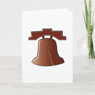 Modern Liberty Bell Patriottisch Philadelphia Icon Kaart