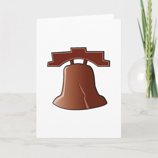 Modern Liberty Bell Patriottisch Philadelphia Icon Kaart