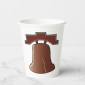 Modern Liberty Bell Patriottisch Philadelphia Icon Papieren Bekers (Voorkant)