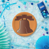 Modern Liberty Bell Patriottisch Philadelphia Icon Papieren Bordje (Feest)
