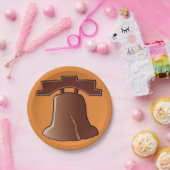 Modern Liberty Bell Patriottisch Philadelphia Icon Papieren Bordje (Feest)