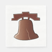 Modern Liberty Bell Patriottisch Philadelphia Icon Servet (Voorkant)