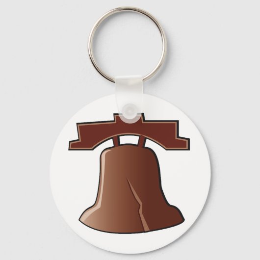 Modern Liberty Bell Patriottisch Philadelphia Icon Sleutelhanger (Achterkant)
