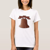 Modern Liberty Bell Patriottisch Philadelphia Icon T-shirt (Voorkant)