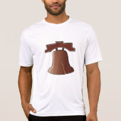 Modern Liberty Bell Patriottisch Philadelphia Icon T-shirt (Voorkant)