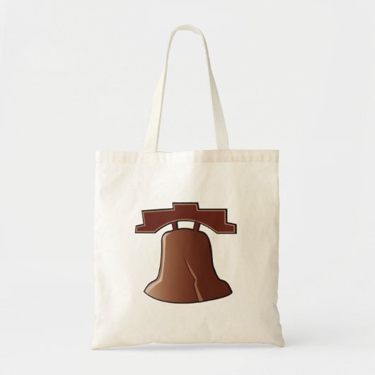 Modern Liberty Bell Patriottisch Philadelphia Icon Tote Bag (Voorkant)