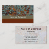 Modern Lichen Stone Texture Visitekaartje (Voorkant / Achterkant)