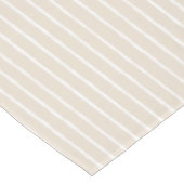 Modern licht beige gestreepte tafelkleed (Gekanteld)