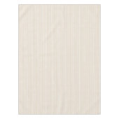 Modern licht beige gestreepte tafelkleed (Voorkant)