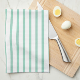 Modern licht Blauwgroen Stripe Keuken Handdoek