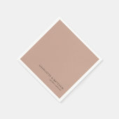 Modern licht-chocolade-bruin servet (Hoek)